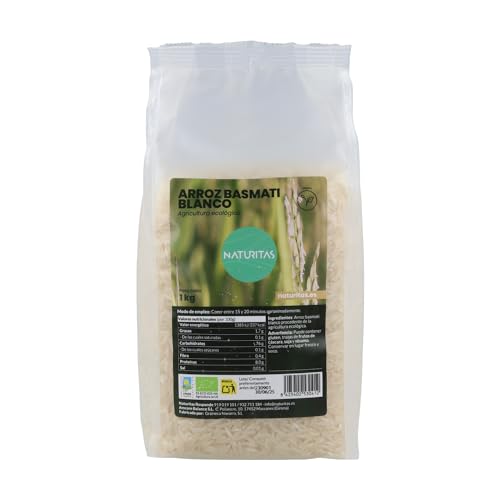 Arroz Blanco Basmati bio 1 Kg Naturitas Essentials | Arroz aromático | Versátil | bio | Vegan