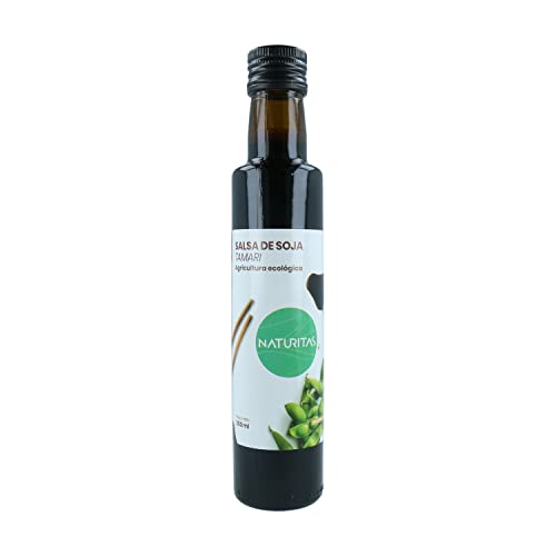Salsa de Soja Tamari Sin Gluten BIO 250 ml Naturitas Essentials | Cultivo ecológico | Alto en proteínas e hidratos de carbono