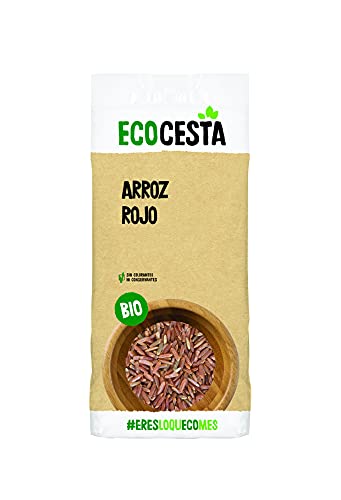 Ecocesta - Arroz Rojo Ecológico - 500 g - Apto para el Consumo Vegano - Ayuda a Mejorar el Tránsito Intestinal - Propiedades Antioxidantes y Saciantes