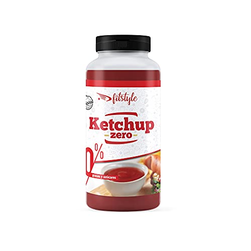 Salsa Ketchup 0% FITstyle 265ml | Sin azúcar y sin grasa | Textura espesa y sabor intenso | Apto para dietas