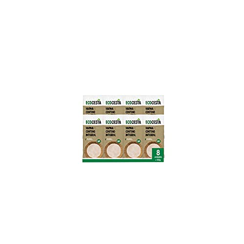 Ecocesta - Pack de 8 Unidades de 500 g de Harina Ecológica de Centeno Integral - 500 g - Ayuda a Regular el Tránsito Intestinal y el Apetito - Alto Contenido en Fibra
