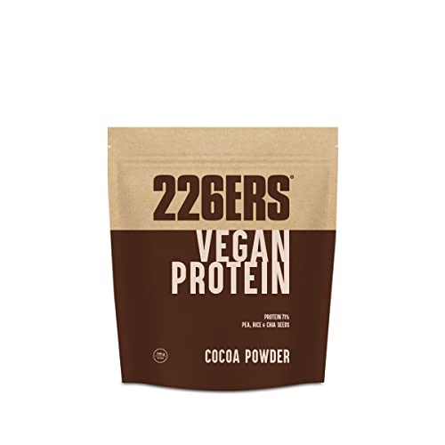 226ERS Vegan Protein | Proteína Vegana en Polvo | Arroz, Guisantes y Chia | Batido Vegetal Sin Gluten ni Lactosa, Chocolate - 700 gr
