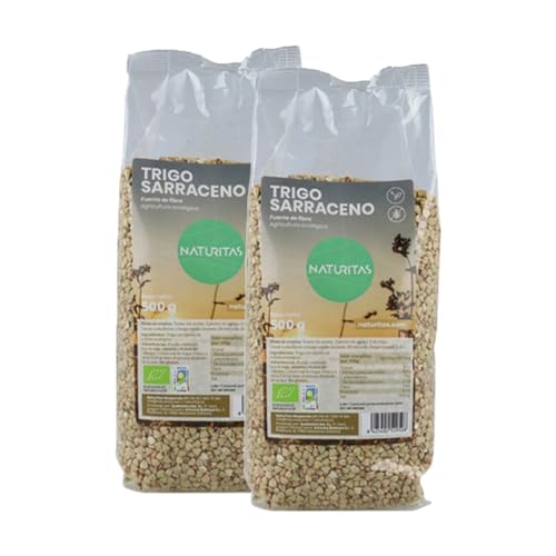 Pack 2x Trigo Sarraceno Sin Gluten Bio de 500g Naturitas Essentials | 2 unidades de 500 g | 100% BIO | Rico en fibra | Sin Gluten | Producto Vegano | Versátil