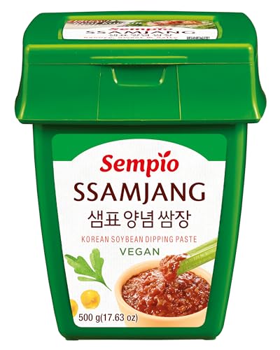 Sempio Pasta Coreana ssamajang de soja fermentada para aderezo vegetarian y gluten free (500g)