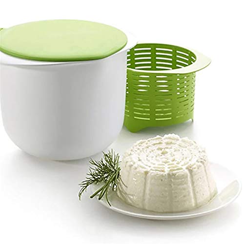 YYYFEI Máquina de queso para microondas, kit de herramientas reutilizables para hacer queso casero, juego de moldes de mantequilla para bricolaje, colador de yogur y tofu