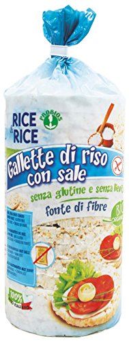 Probios Rice&Rice Tortitas de Arroz con Sal - Paquete de 12 x 100 gr - Total: 1200 gr