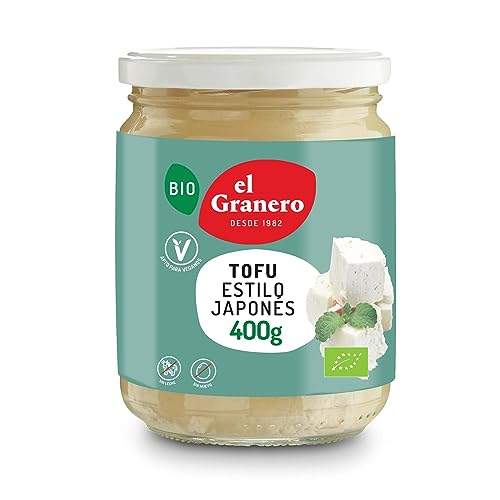 El Granero Integral - Tofu en Conserva BIO - 400 g - Queso Vegetal de Soja - Rico en Proteínas y Aminoácidos Esenciales - Apto para Veganos - Alimento Natural