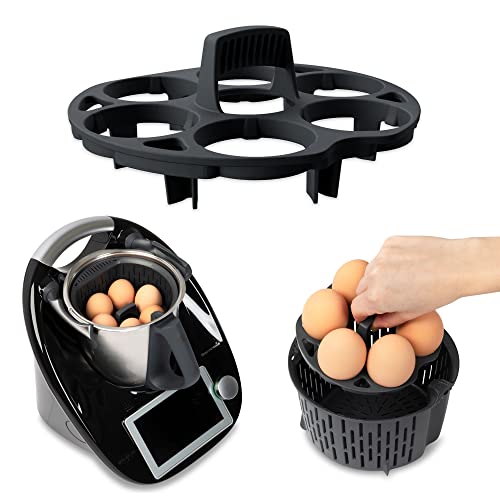 KochFix Soporte para huevos para Thermomix TM5, TM6, TM31. Inserto para cocinar huevos para cesta de cocción Thermomix. Accesorios Thermomix para TM5, TM6, TM31
