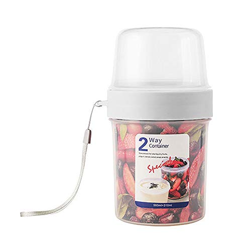 AIFUSI Tarro Mepal, Práctica Taza de Muesli de 850 ml, Taza de Yogur, Taza para Llevar Adecuado para Congelador, Microondas y Lavavajillas