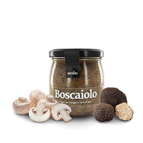 Salsa Boscaiola con Setas y Trufa Negra, Salsa Gourmet para Pasta - 170 gr