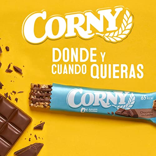 Corny - Barritas de Cereales 0% Chocolate con Leche, Sueltas (24 unidades) x 20 g