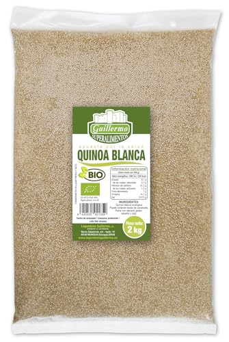 Guillermo | Quinoa blanca BIO - Bolsa 2kg. | Origen ecológico | Alto poder nutricional | Rica en hierro