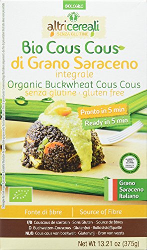 Altricereali Cous Cous Trigo Sarraceno sin Gluten - 4 Paquetes de 1 x 375 gr - Total: 1500 gr