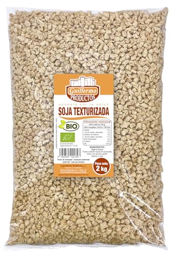 Guillermo | Soja texturizada BIO - Bolsa 2 kg. | 100% ecológica | Alto contenido en proteínas | Perfecta para dietas veganas o vegetarianas