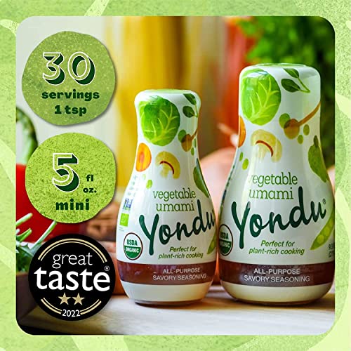 Yondu Vegetable Umami 150 ml - Condimento 100% de umami vegetal & natural bio vegano ecologico organico– Ideal en todos tus platos, realza sabores de forma natural