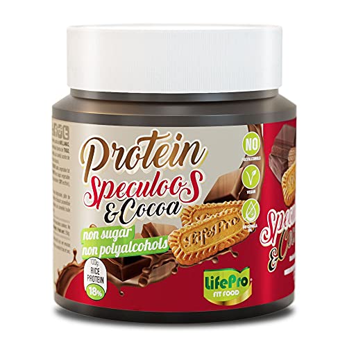 Life Pro Healthy Protein Cream Speculoos & Cocoa – Crema alta en proteínas con sabor a galleta caramelizada – Ideal para recetas dulces – 100% vegana - Sin azúcares añadidos ni polialcoholes – 250 gr